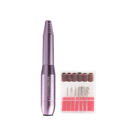 ActiveShop Mini Pro203 Nail Drill Pink - nail drill equipment isolated on a white background