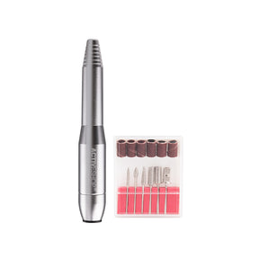 ActiveShop Mini Pro203 Nail Drill Silver - nail drill equipment isolated on a white background