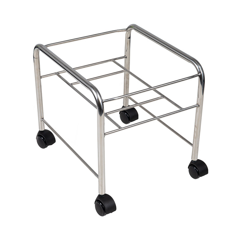 ActiveShop Mobile Pedicure Bowl Stand Chrome - full product view on a white background
