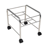 ActiveShop Mobile Pedicure Bowl Stand Chrome - full product view on a white background
