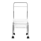 ActiveShop Mobile Pedicure Bowl Stand Chrome - full product view on a white background