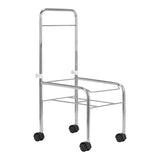 ActiveShop Mobile Pedicure Bowl Stand Chrome - full product view on a white background