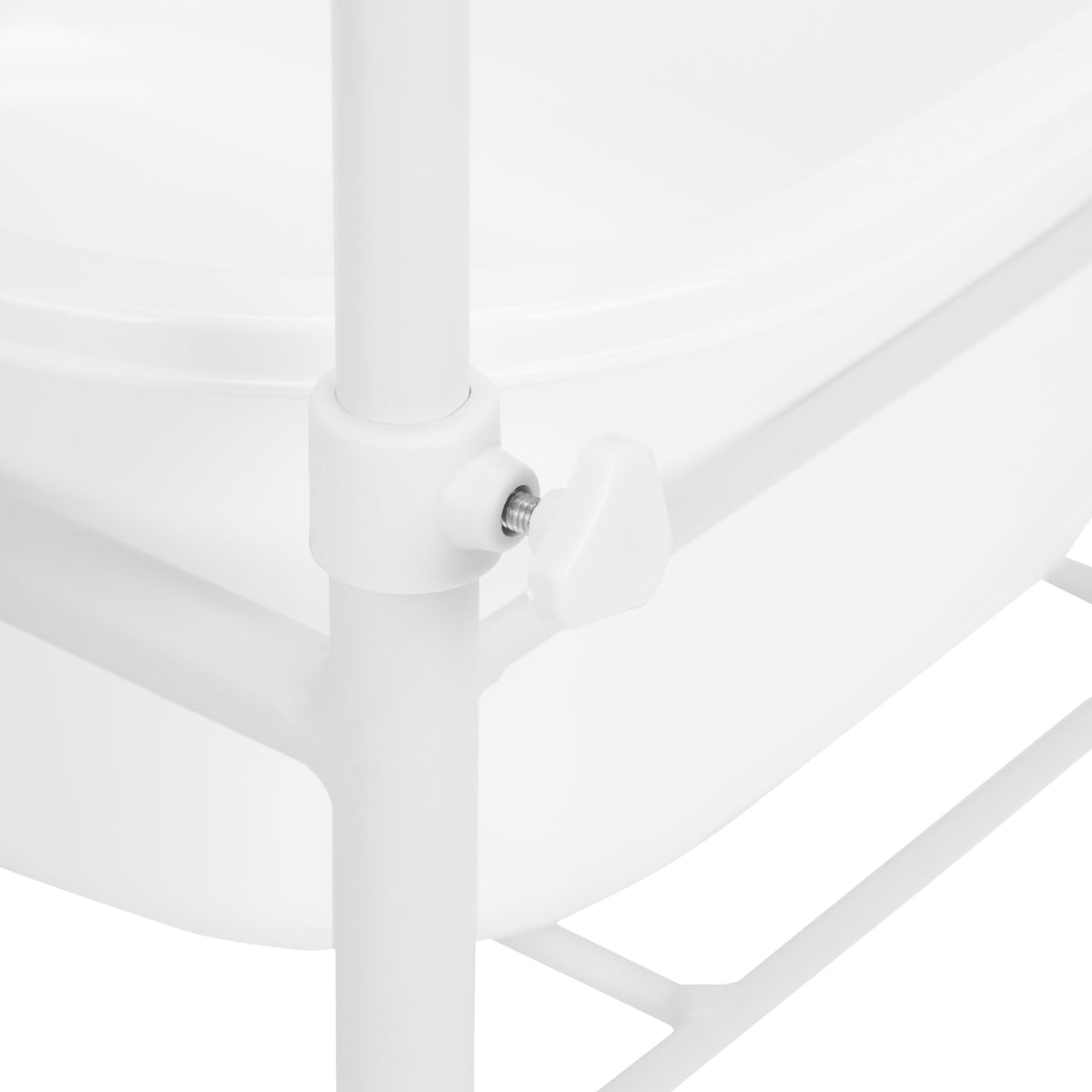ActiveShop Mobile Pedicure Bowl Stand White - full product view on a white background