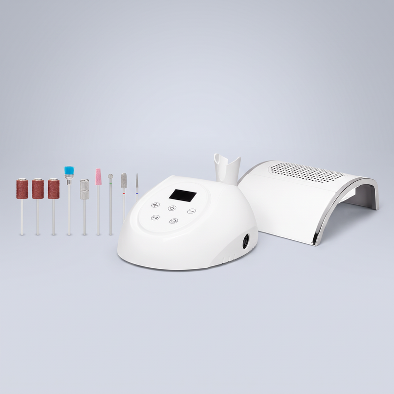 ActiveShop Nail Tech E-File Starter Kit - close-up of the nail drill controls and working components