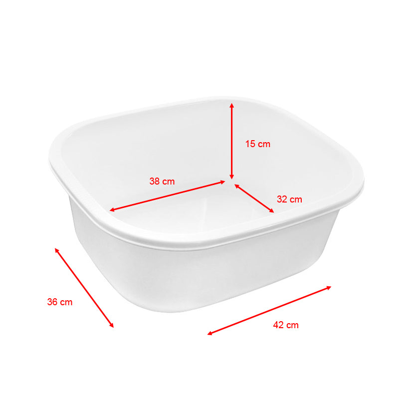 ActiveShop Pedicure Bowl - pedicure bowl shown from above with measurements overlaid