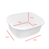 ActiveShop Pedicure Bowl - pedicure bowl shown from above with measurements overlaid