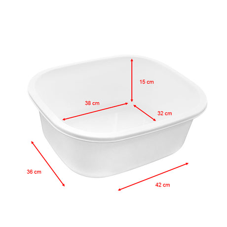 ActiveShop Pedicure Bowl - pedicure bowl shown from above with measurements overlaid