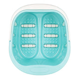 ActiveShop Pedicure Bowl With Massage Rollers Blue - pedicure bowl shown from above on a white background