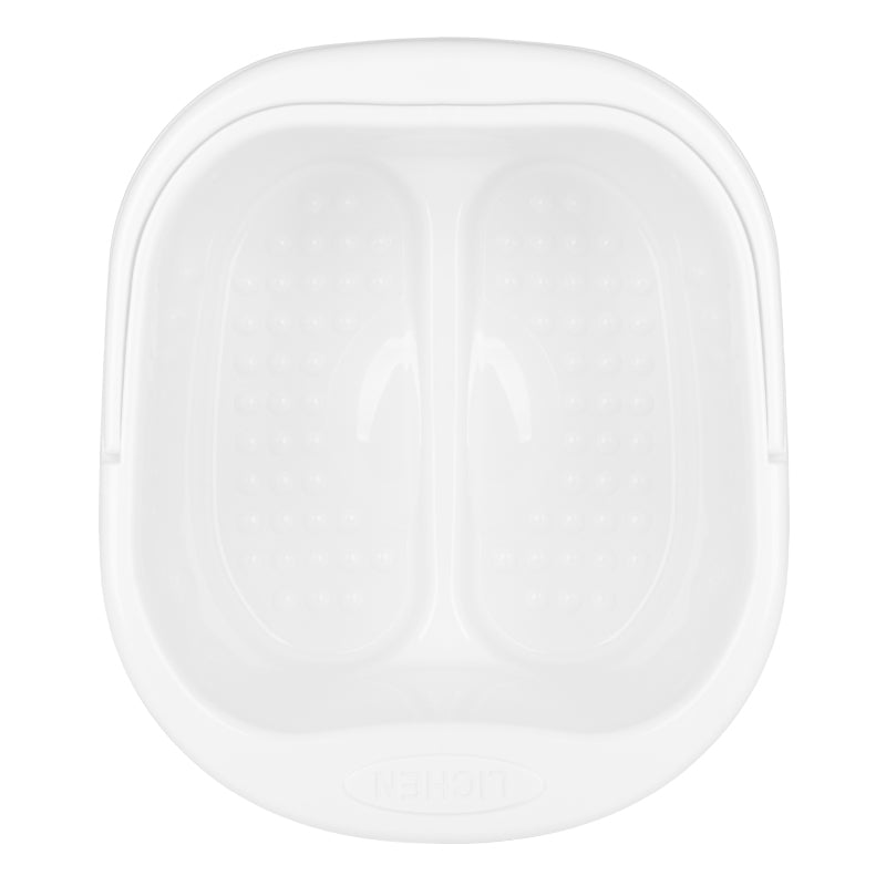 ActiveShop Plastic Pedicure Bowl with Handle White - pedicure bowl shown from above on a white background