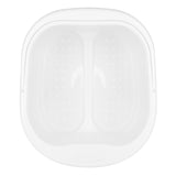 ActiveShop Plastic Pedicure Bowl with Handle White - pedicure bowl shown from above on a white background