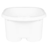 ActiveShop Plastic Pedicure Bowl with Handle White - pedicure bowl shown from above on a white background