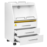 ActiveShop Podiatrist Trolley 601 White - front view showing the storage and construction details