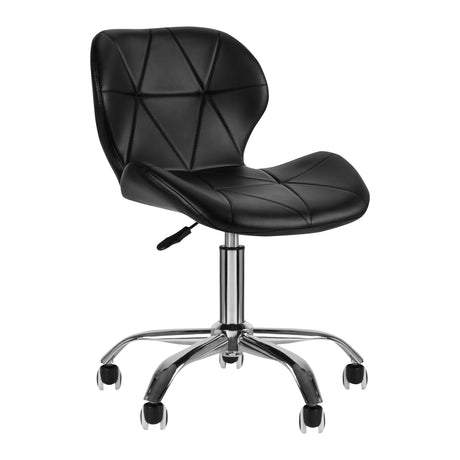 ActiveShop QS-06 Beauty Chair Black - full product view at an angle on a white background