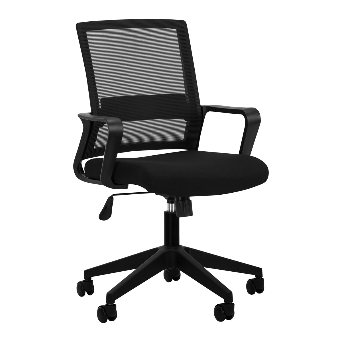 ActiveShop QS-11 Chair Black - full product view at an angle on a white background