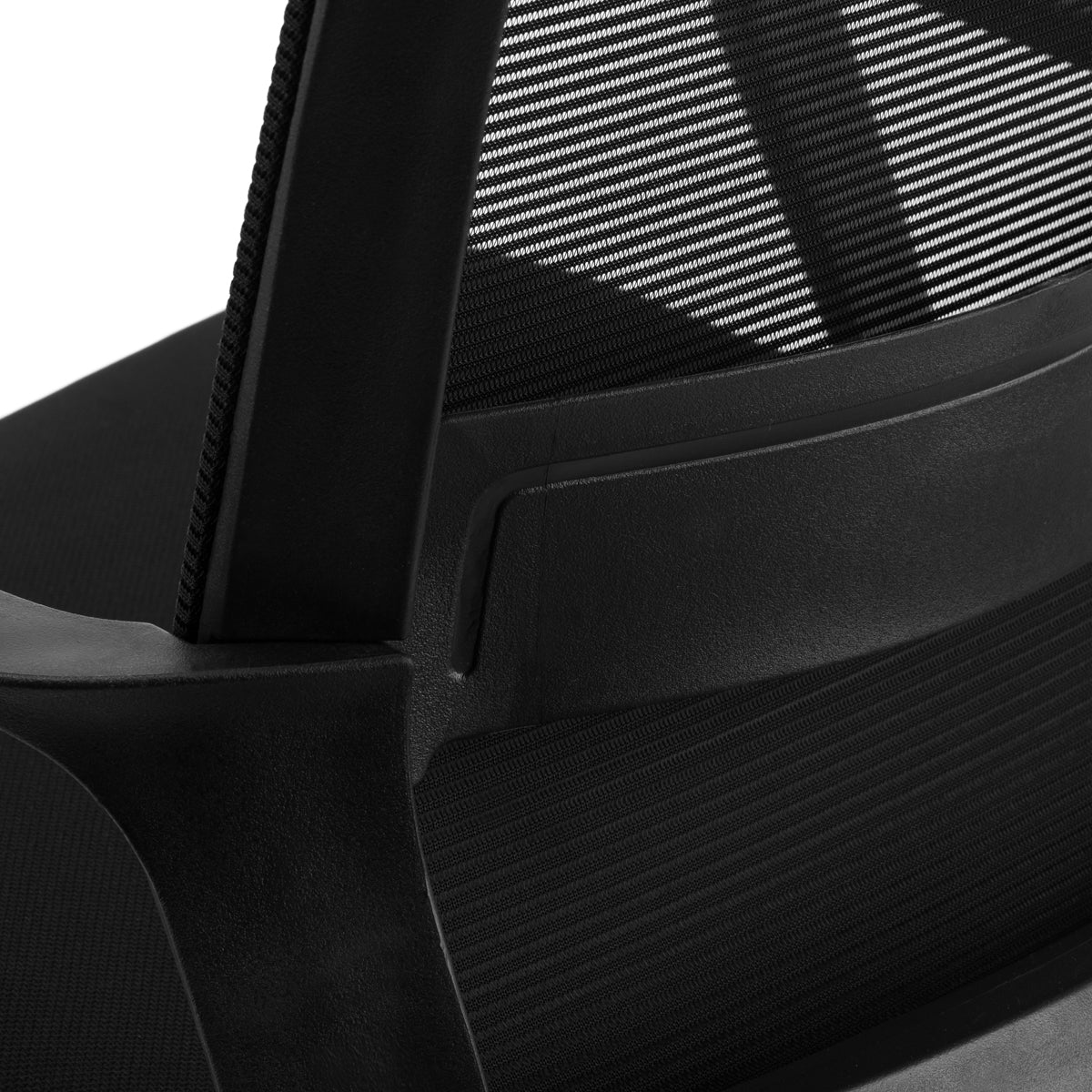 ActiveShop QS-11 Chair Black - close-up of the upholstery and construction details