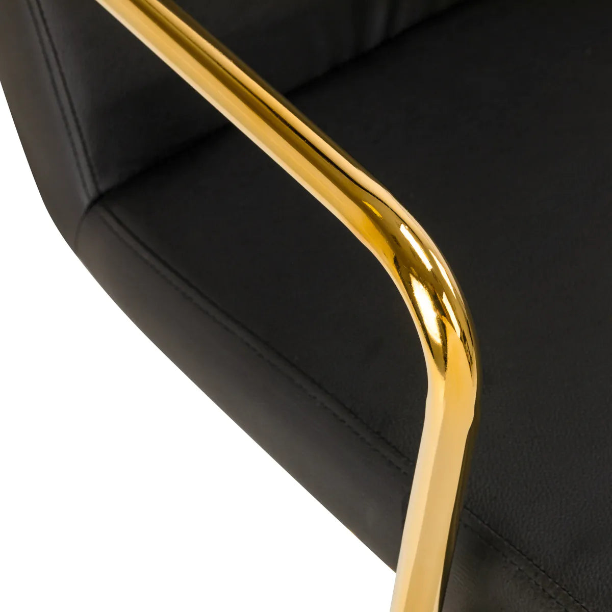 ActiveShop QS-OF211G Beauty Chair Black & Gold - displayed in a professional treatment-room setting