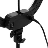 Close-up of the power cable connected to the ActiveShop 13-inch ring light