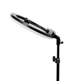 ActiveShop 13-inch ring light head tilted horizontally on its tripod