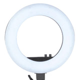 ActiveShop Ring Light 18" 48W LED with Tripod Black - arranged with the included components on a white background