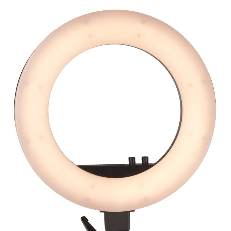 ActiveShop Ring Light 18" 48W LED with Tripod Black - isolated on a white background