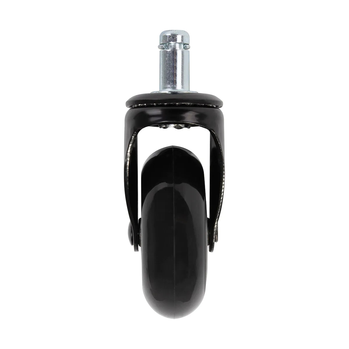 ActiveShop Roll Speed Stool Wheels Replacement Black Press-On Set - replacement stool component shown in close-up on a white background