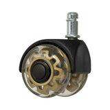 ActiveShop Roll Speed Stool Wheels Replacement Duo Press-On Set - replacement stool component shown in close-up on a white background