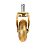 ActiveShop Roll Speed Stool Wheels Replacement Gold Press-On Set - replacement stool component shown in close-up on a white background