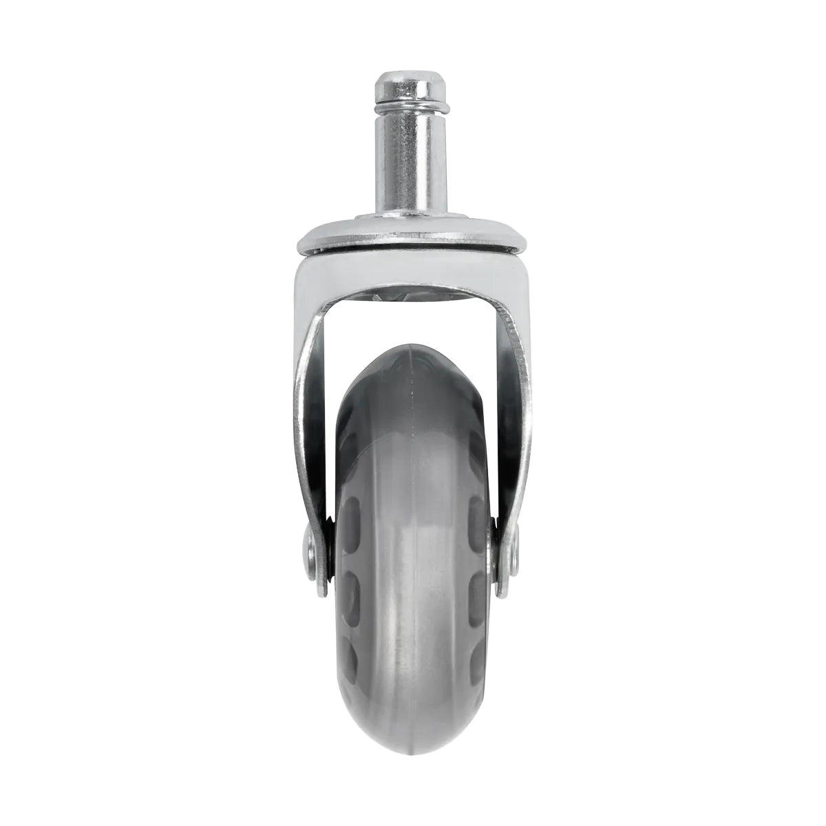 ActiveShop Roll Speed Stool Wheels Replacement Silver Press-On Set - replacement stool component shown in close-up on a white background