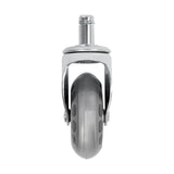 ActiveShop Roll Speed Stool Wheels Replacement Silver Press-On Set - replacement stool component shown in close-up on a white background