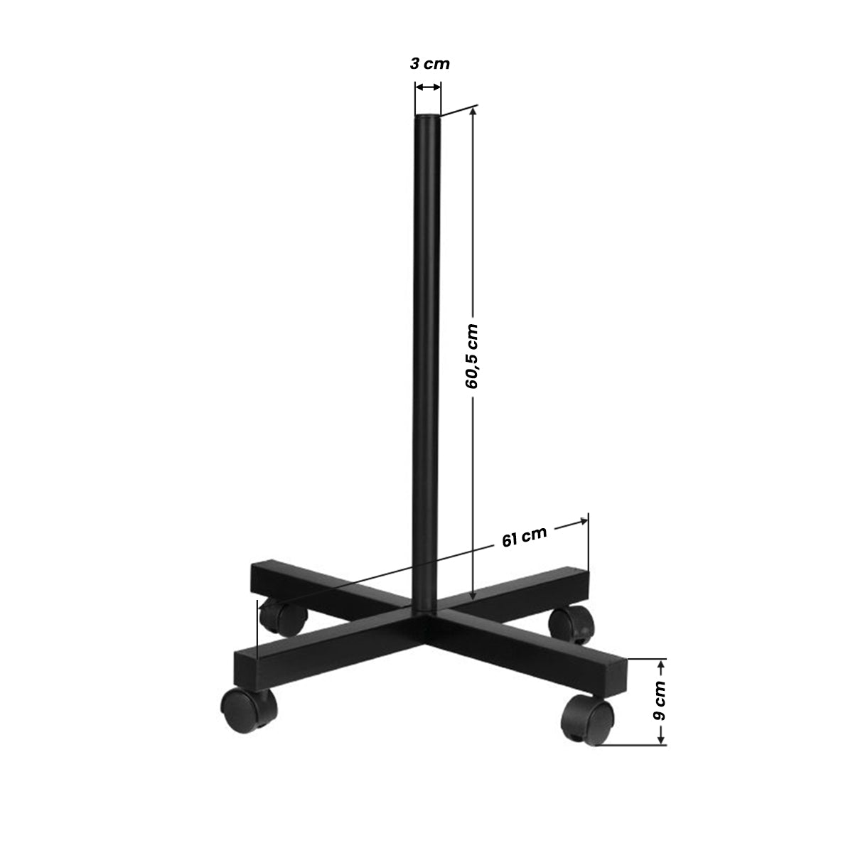 ActiveShop S4 5 Diopter Magnifying Lamp with Tripod Black - device housing and functional components shown on a white background