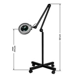 ActiveShop S4 5 Diopter Magnifying Lamp with Tripod Black - main unit with included components on a white background
