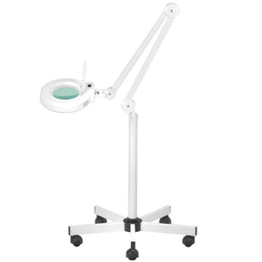 ActiveShop S5 5 Diopter Magnifying Lamp with Tripod White - main unit with included components on a white background