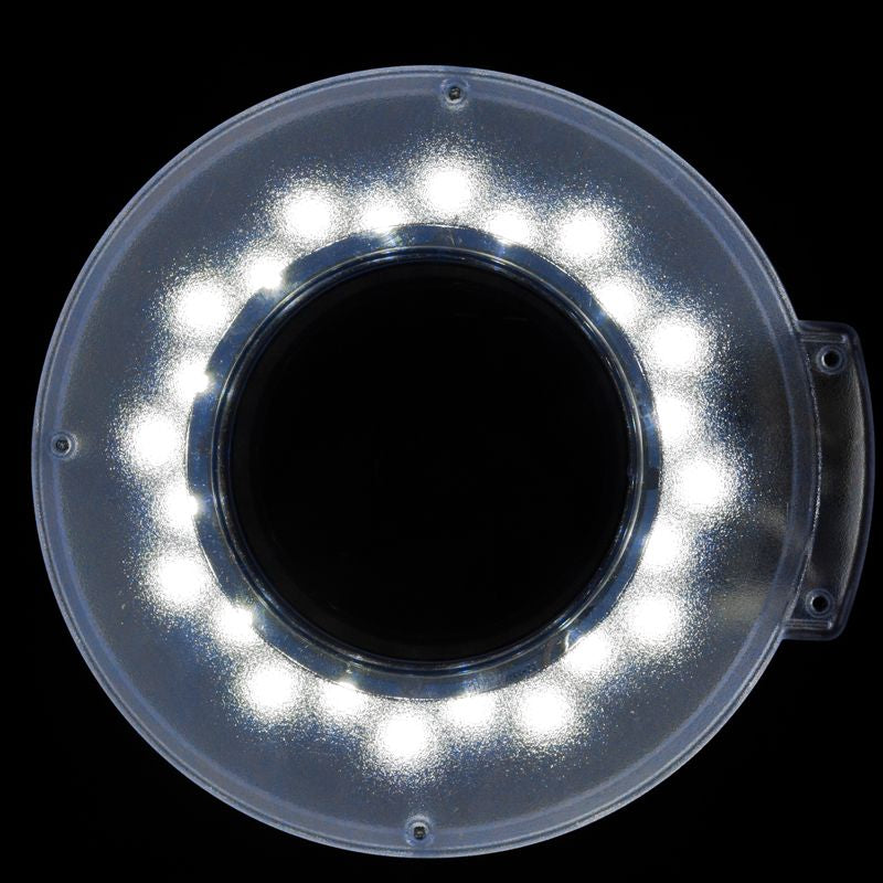 ActiveShop S5 5 Diopter Magnifying Lamp with Tripod White - close-up showing controls and working components