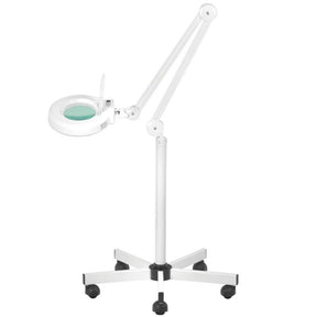 ActiveShop S5 LED Magnifier Lamp With Tripod & Light Intensity Adjustment White - main unit with included components on a white background