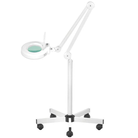 ActiveShop S5 LED Magnifier Lamp With Tripod & Light Intensity Adjustment White - main unit with included components on a white background