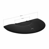 ActiveShop Semi-Circular Hairdressing Chair Floor Mat - isolated on a white background