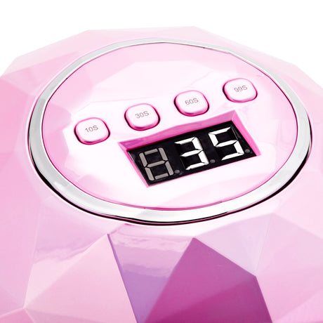 ActiveShop Shiny Powerful 86W Pink UV / LED Lamp - close-up showing treatment handpieces and device components