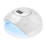 ActiveShop Shiny Powerful 86W White Silver UV / LED Lamp - main unit with included components on a white background