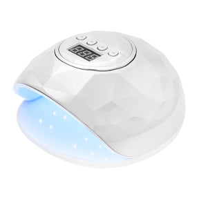 ActiveShop Shiny Powerful 86W White Silver UV / LED Lamp - main unit with included components on a white background