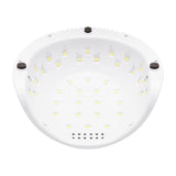 ActiveShop Shiny Powerful 86W White Silver UV / LED Lamp - main unit with included components on a white background