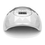 ActiveShop Shiny Powerful 86W White Silver UV / LED Lamp - device housing and functional components shown on a white background