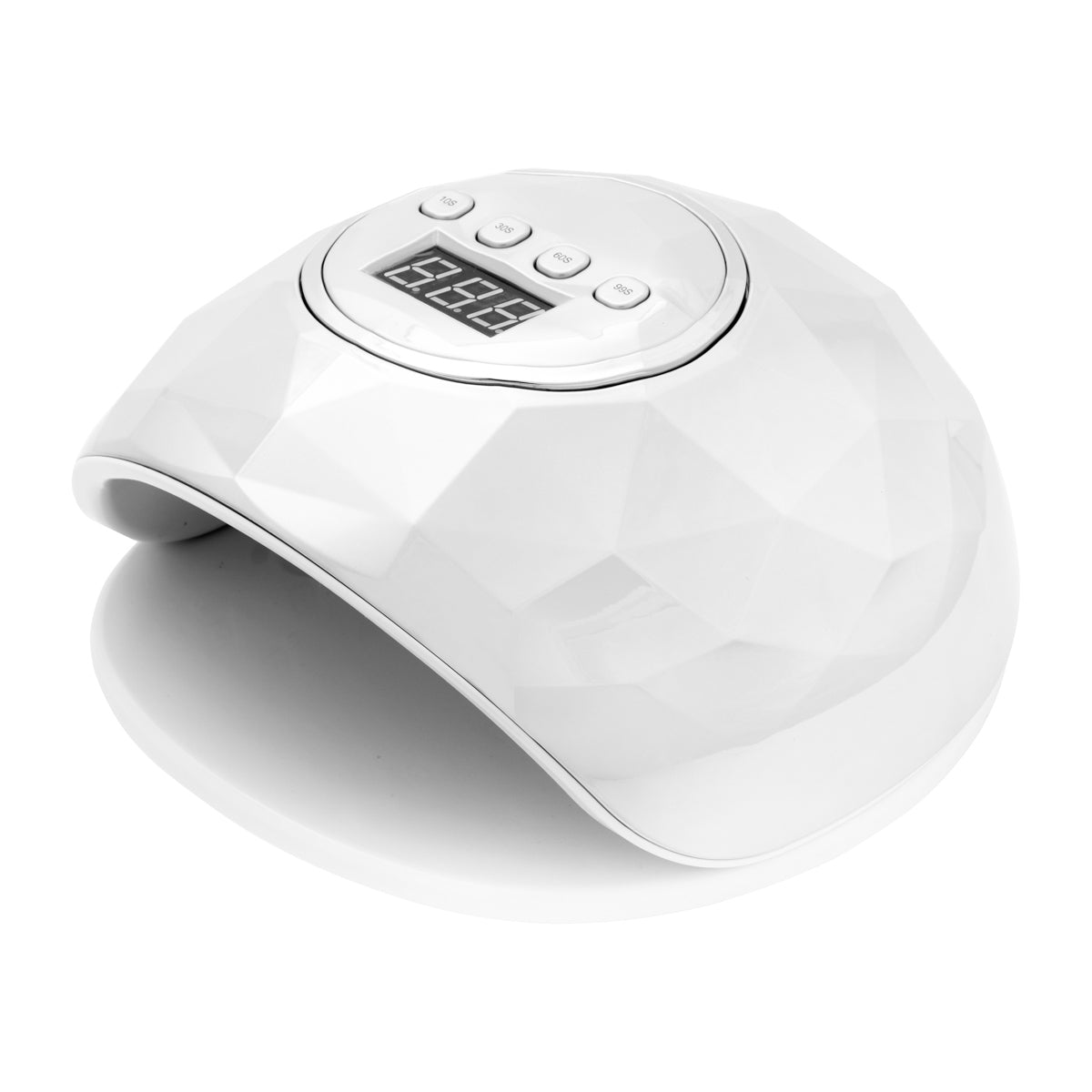 ActiveShop Shiny Powerful 86W White Silver UV / LED Lamp - main unit with included components on a white background