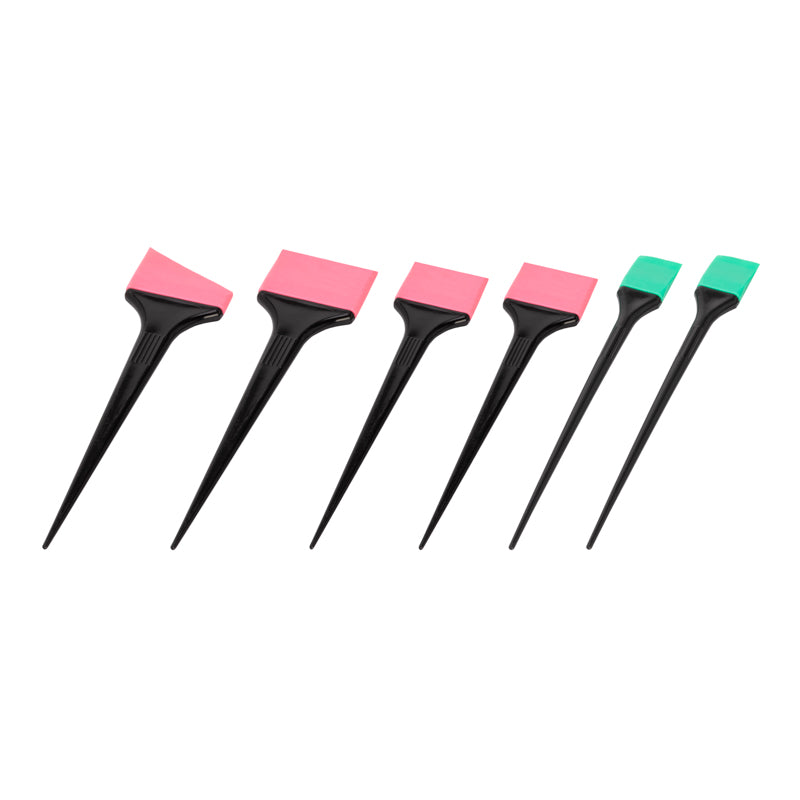 ActiveShop Silicone Hair Colouring Brush Set - arranged with the included components on a white background