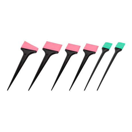 ActiveShop Silicone Hair Colouring Brush Set - arranged with the included components on a white background