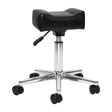 ActiveShop Sillon Mobile Pedicure Footstool Black - full product view at an angle on a white background