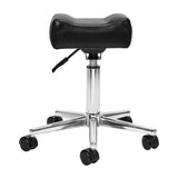 ActiveShop Sillon Mobile Pedicure Footstool Black - full product view on a white background