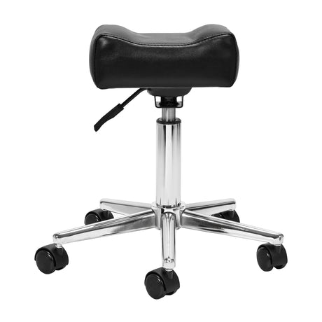 ActiveShop Sillon Mobile Pedicure Footstool Black - full product view on a white background
