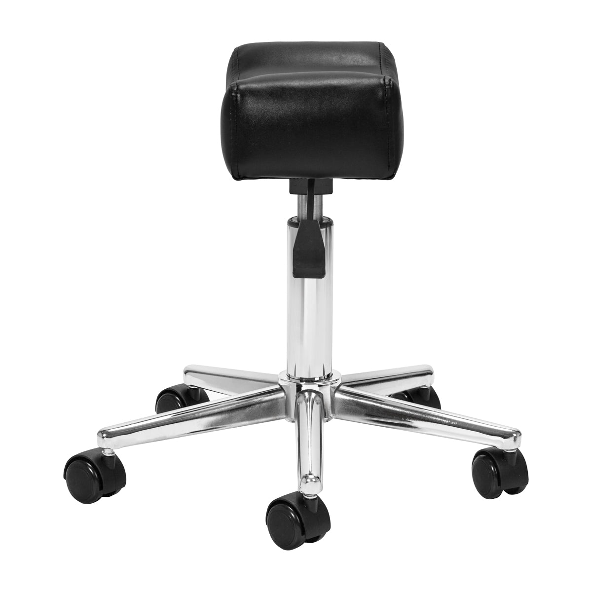 ActiveShop Sillon Mobile Pedicure Footstool Black - full product view on a white background