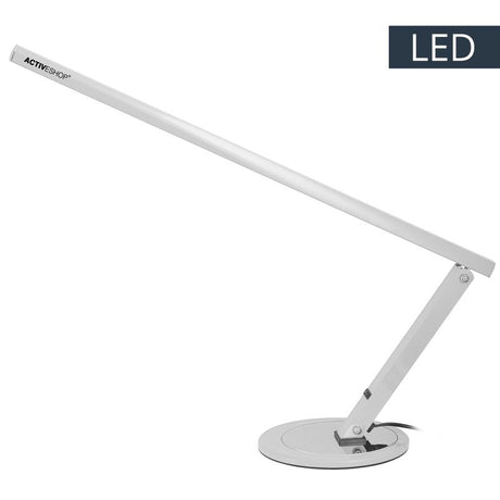 ActiveShop Slim Aluminium LED Desk Lamp - LED task lamp showing its adjustable construction and controls