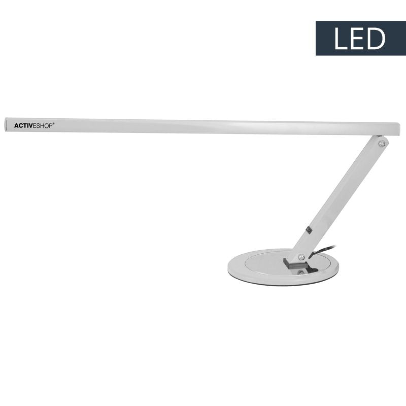 ActiveShop Slim Aluminium LED Desk Lamp - LED task lamp showing its adjustable construction and controls